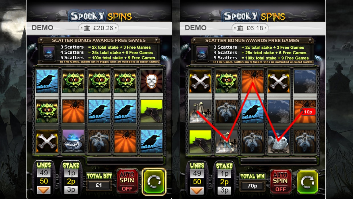 Spooky Spins mobile slot