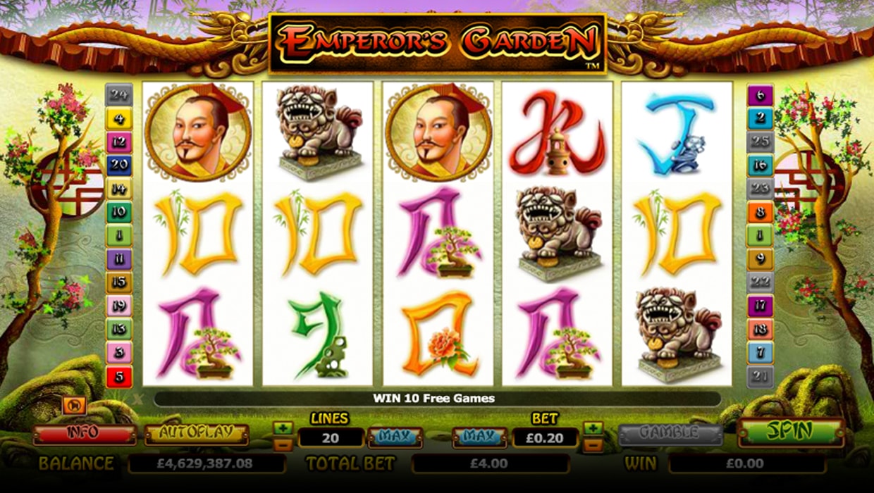 Emperor's Garden mobile slot