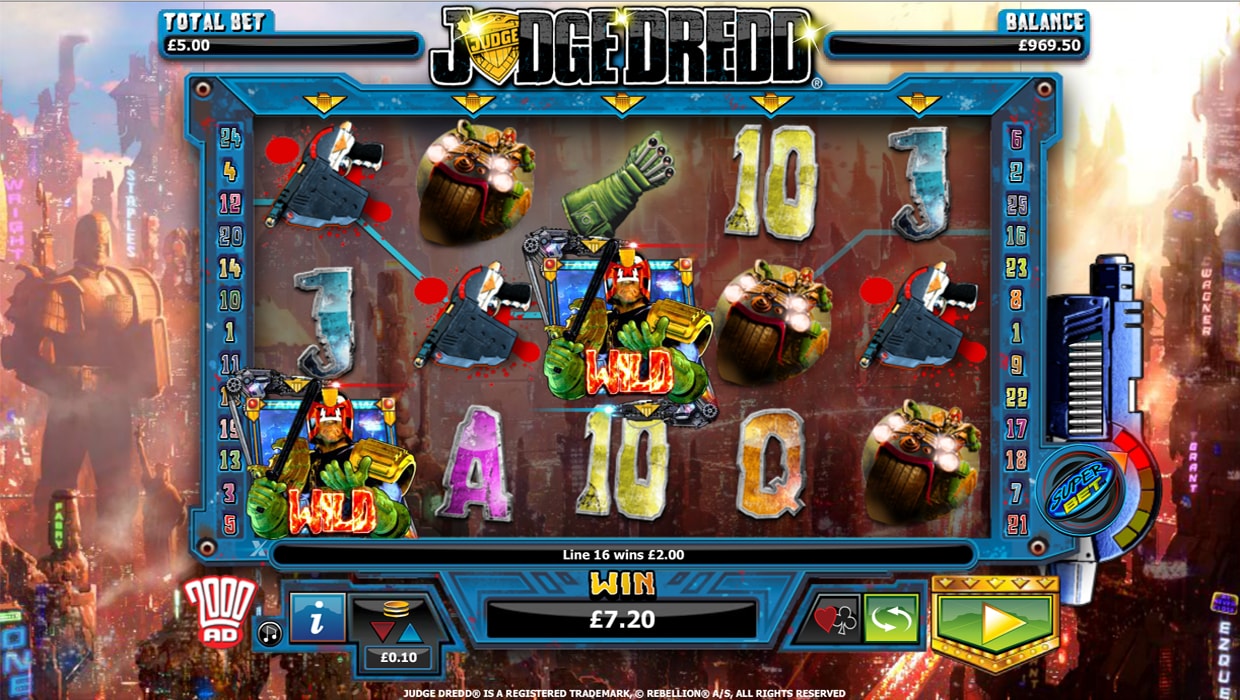 Judge Dredd mobile slot