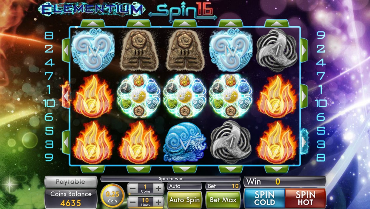 Elementium Spin16 mobile slot