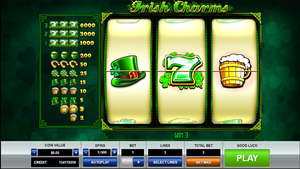 Ajuda - Casino - Lucky Irish Charms