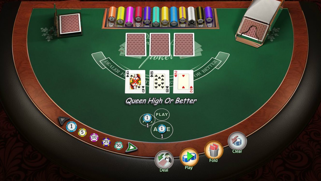 3 card poker games with 3 bets